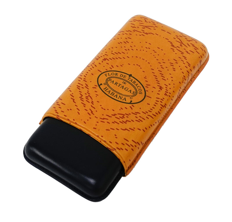 Leather Cigar Case Partagas Adjustable - 3 Cigars